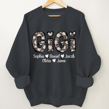 Daisy Leopard Gigi Custom Gigi and Kids Mothers Day Gift Shirt