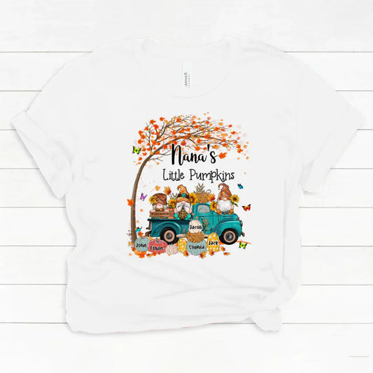 Fall Gnomes Truck Grandma's Little Pumpkins And Kids CTH01 Classic Canvas