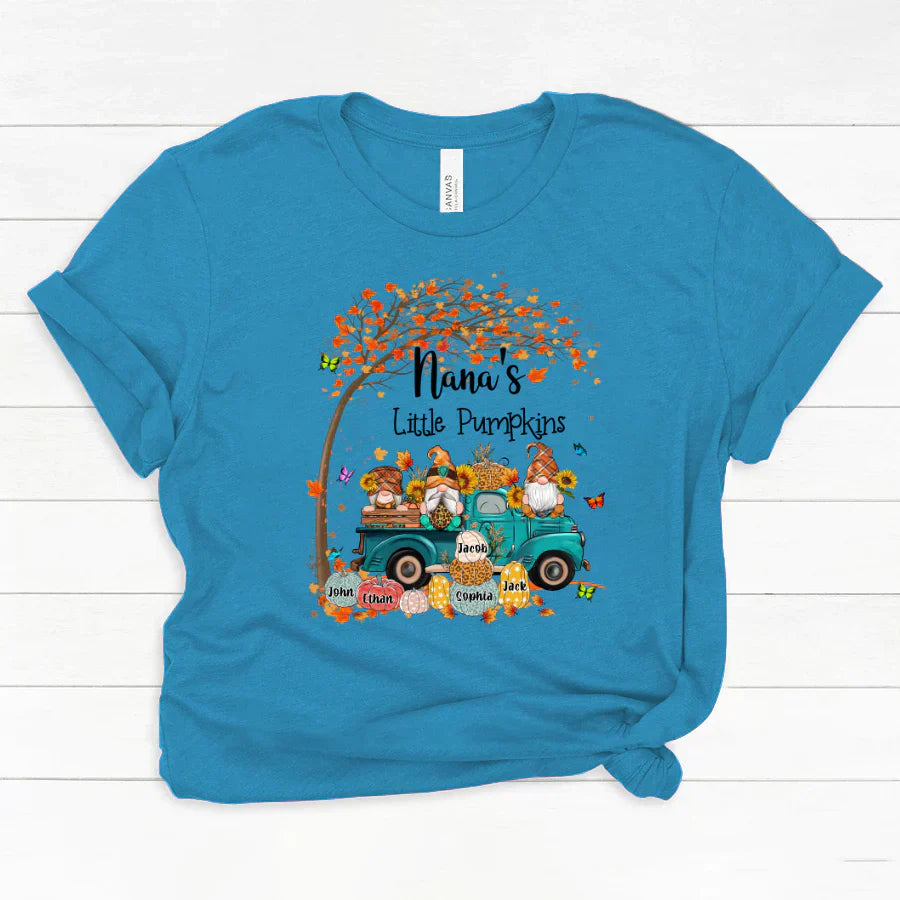 Fall Gnomes Truck Grandma's Little Pumpkins And Kids CTH01 Classic Canvas