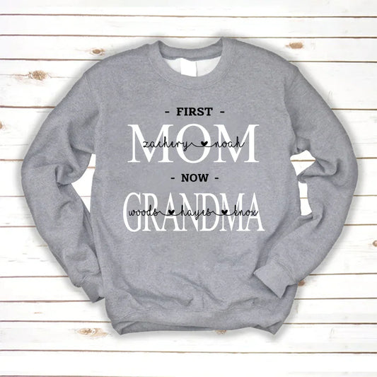First Mom Kids And Grandma Grandkids VTN221126 Sweatshirt