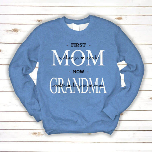 First Mom Kids And Grandma Grandkids VTN221126 Sweatshirt