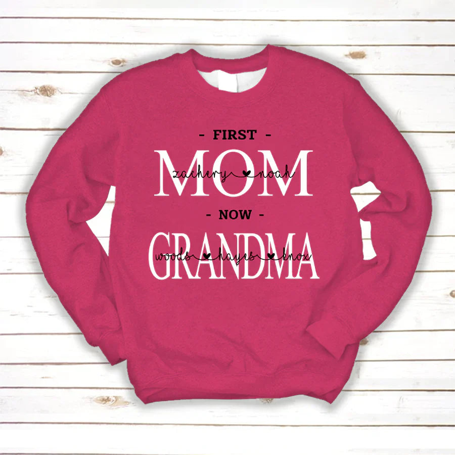 First Mom Kids And Grandma Grandkids VTN221126 Sweatshirt