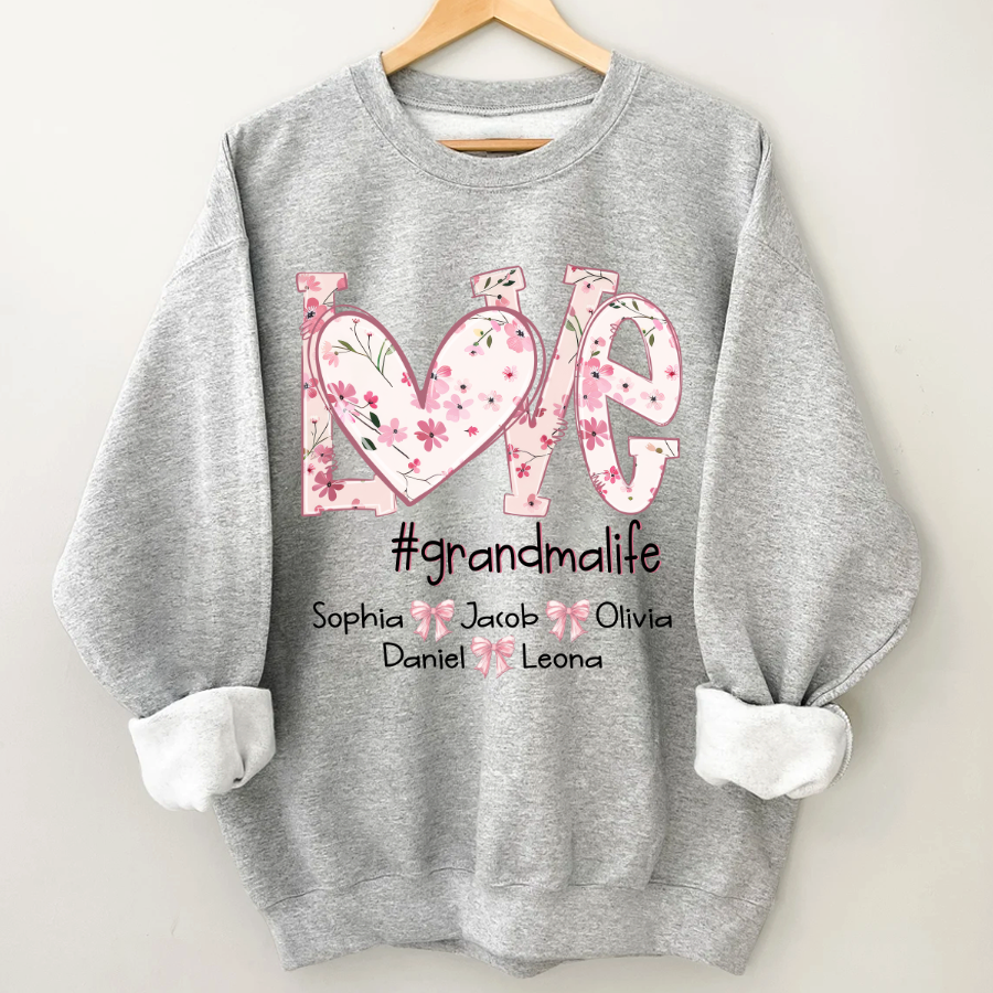 Flower Love Grandma Life Daisy Floral Mothers Day Gift Shirt