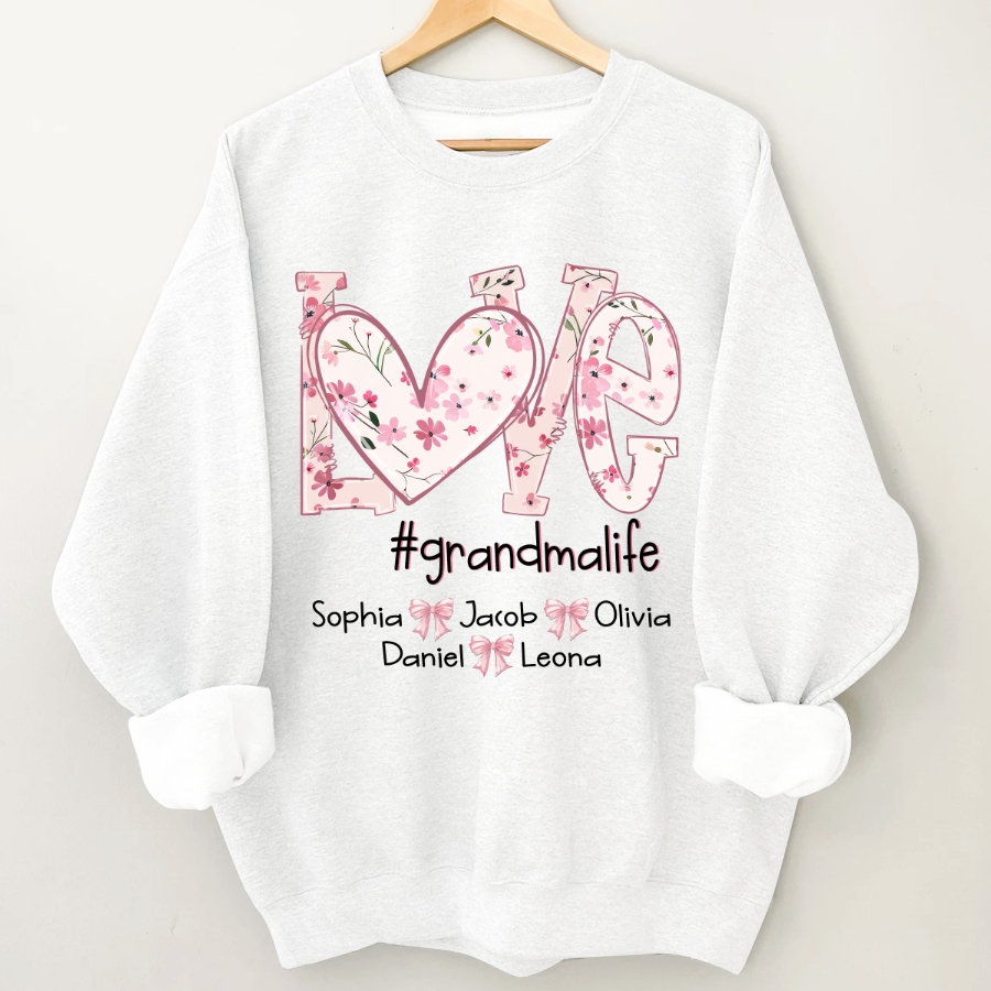 Flower Love Grandma Life Daisy Floral Mothers Day Gift Shirt