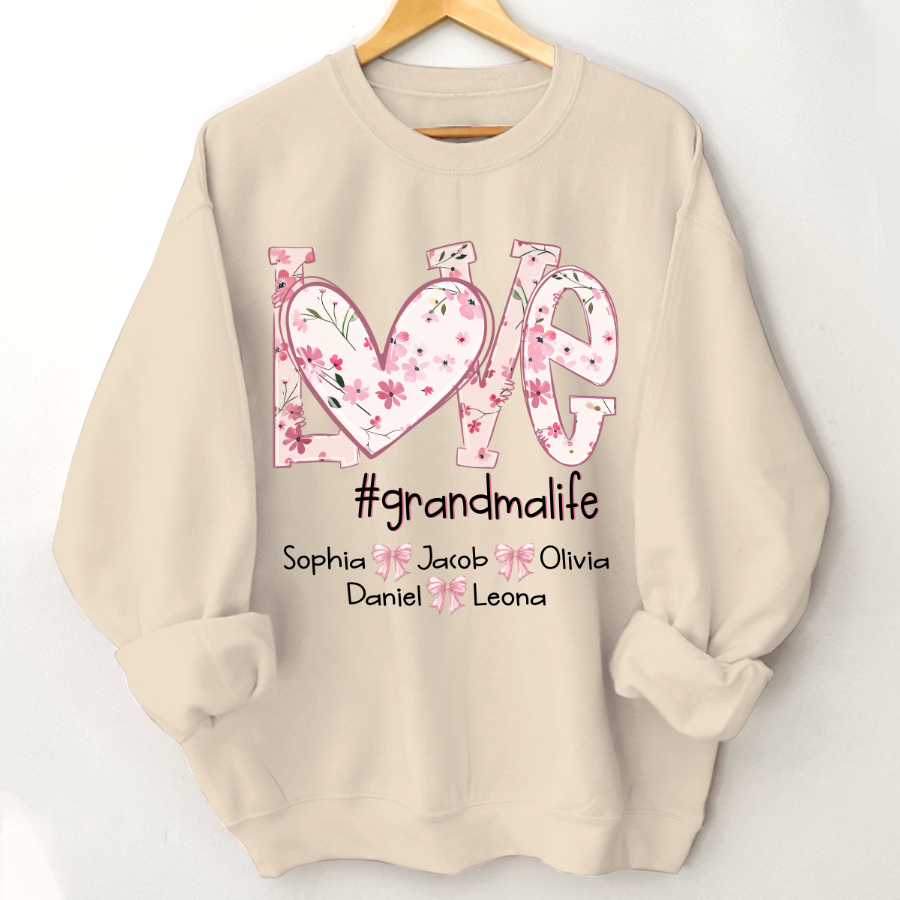 Flower Love Grandma Life Daisy Floral Mothers Day Gift Shirt