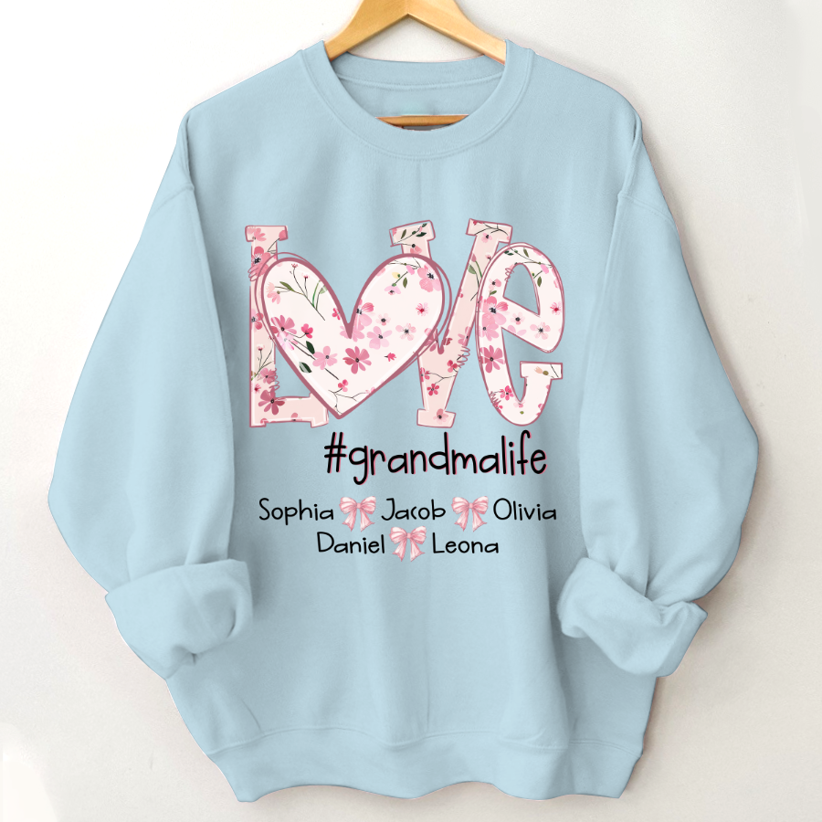 Flower Love Grandma Life Daisy Floral Mothers Day Gift Shirt