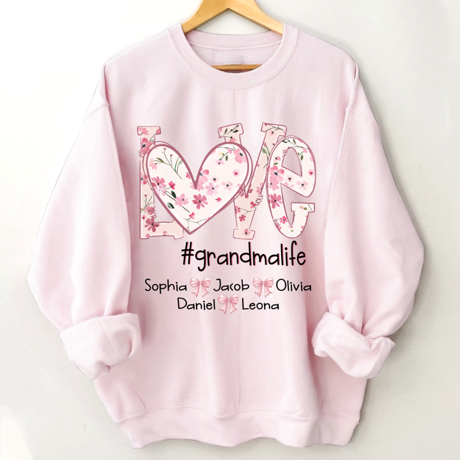 Flower Love Grandma Life Daisy Floral Mothers Day Gift Shirt