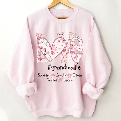 Flower Love Grandma Life Daisy Floral Mothers Day Gift Shirt