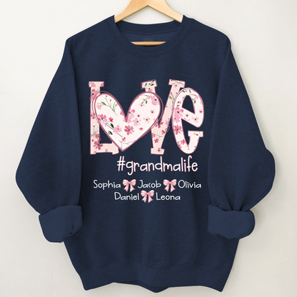 Flower Love Grandma Life Daisy Floral Mothers Day Gift Shirt