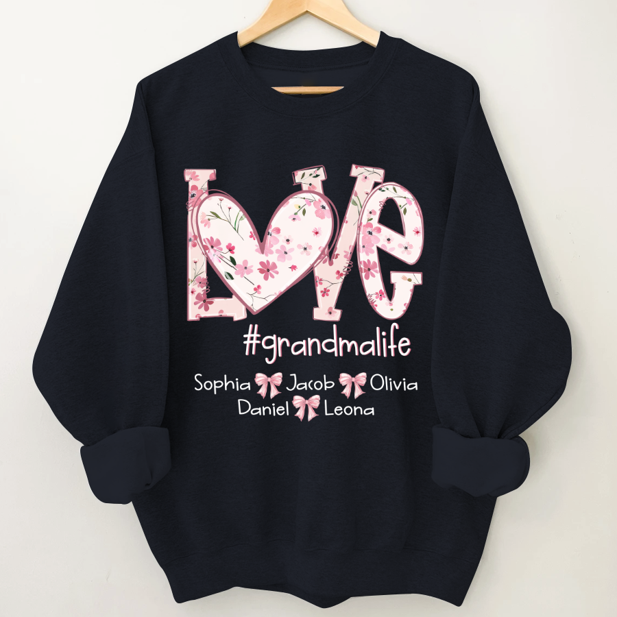 Flower Love Grandma Life Daisy Floral Mothers Day Gift Shirt