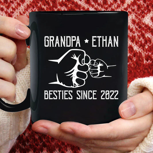 Grandpa And Kid New Papa Mug