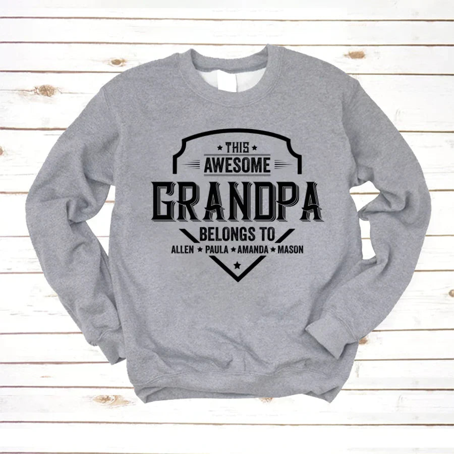 Grandpa Awesome With Grandkids VT22120051 Sweatshirt