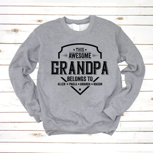 Grandpa Awesome With Grandkids VT22120051 Sweatshirt
