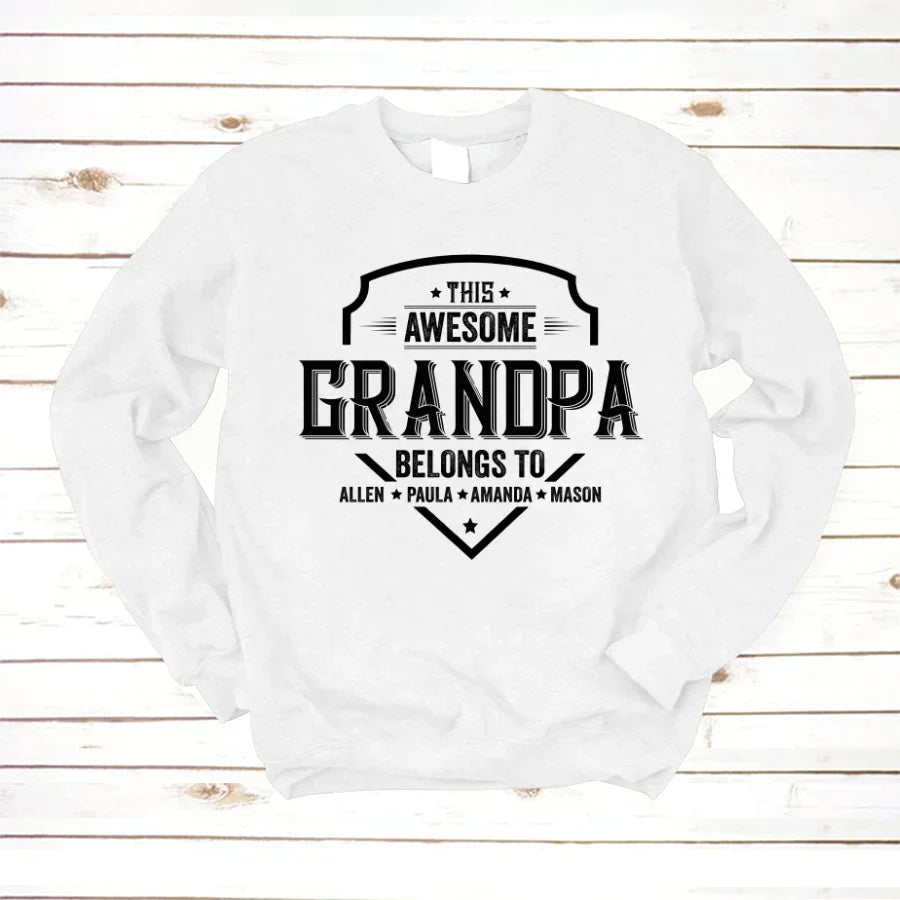 Grandpa Awesome With Grandkids VT22120051 Sweatshirt