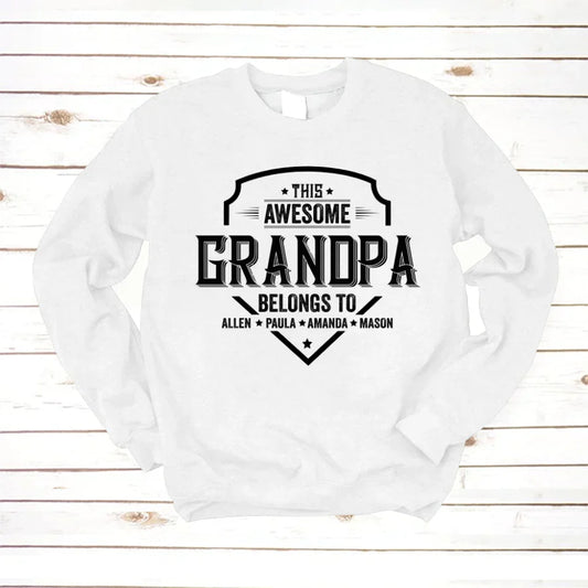 Grandpa Awesome With Grandkids VT22120051 Sweatshirt