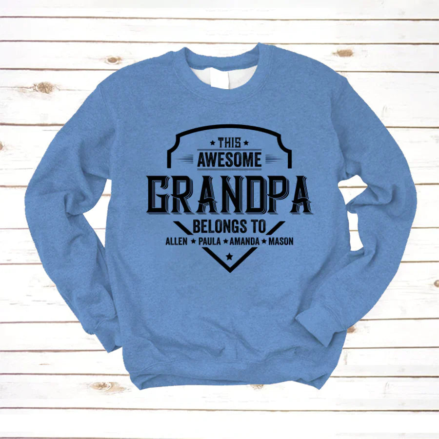Grandpa Awesome With Grandkids VT22120051 Sweatshirt