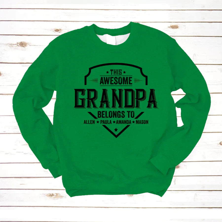 Grandpa Awesome With Grandkids VT22120051 Sweatshirt
