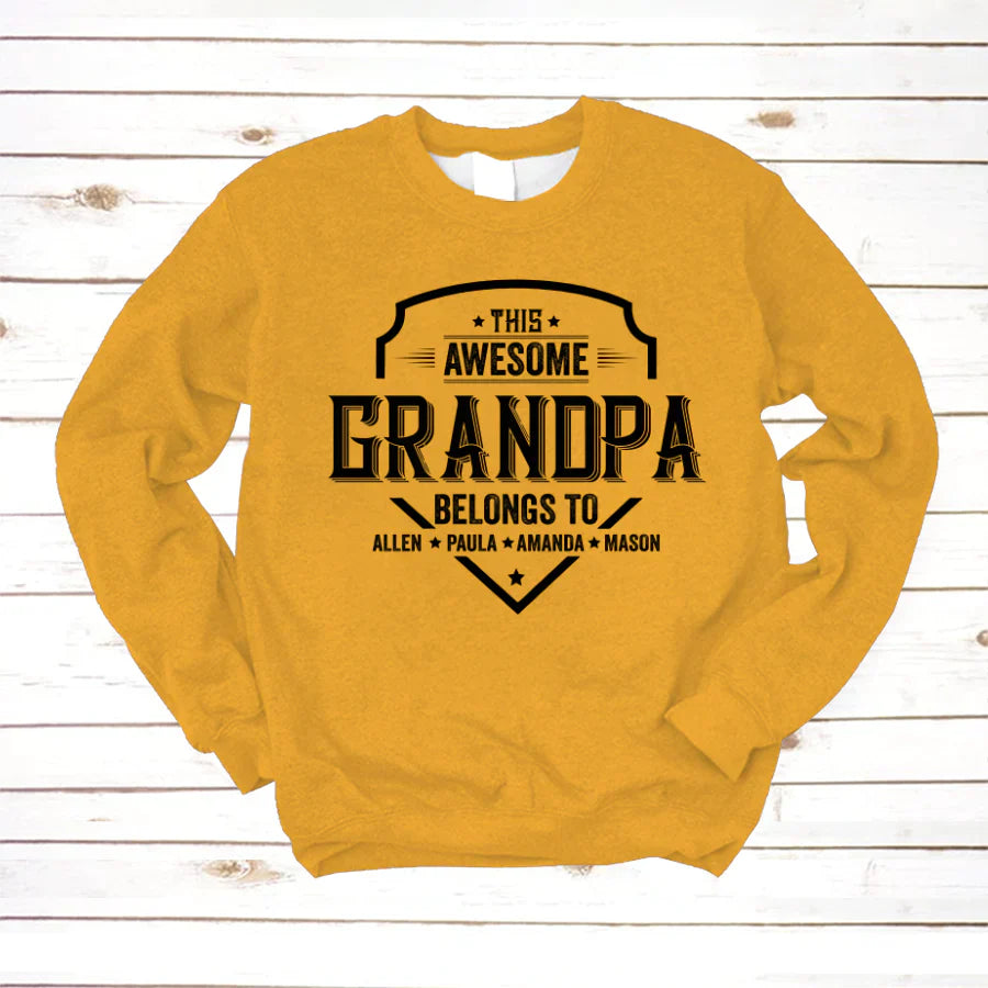 Grandpa Awesome With Grandkids VT22120051 Sweatshirt