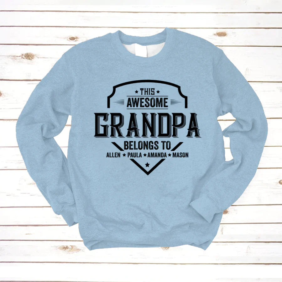 Grandpa Awesome With Grandkids VT22120051 Sweatshirt