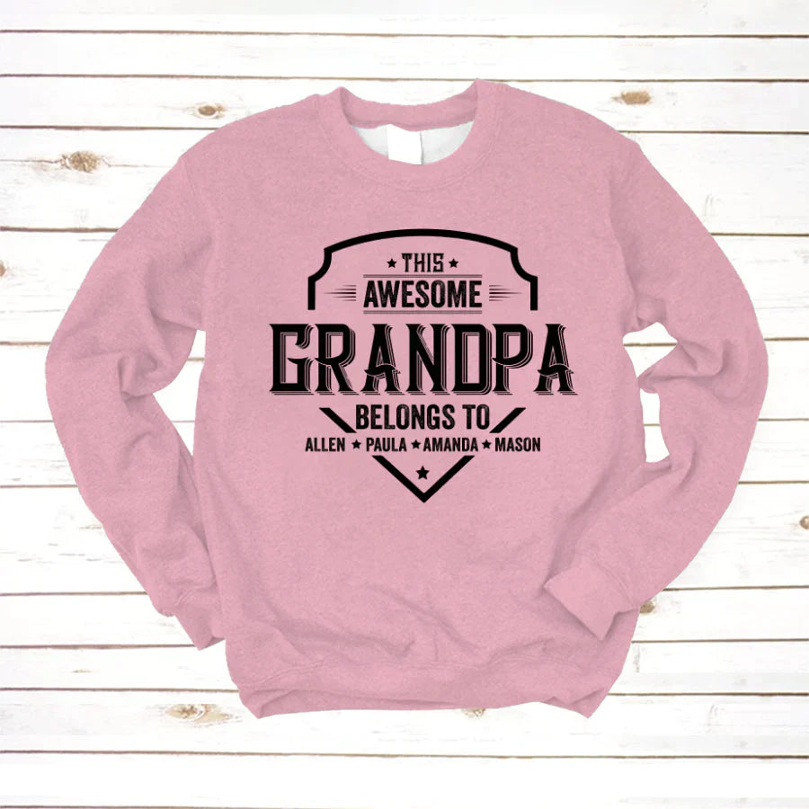Grandpa Awesome With Grandkids VT22120051 Sweatshirt