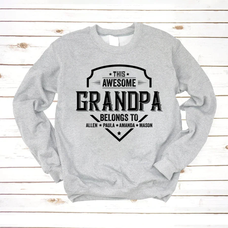 Grandpa Awesome With Grandkids VT22120051 Sweatshirt