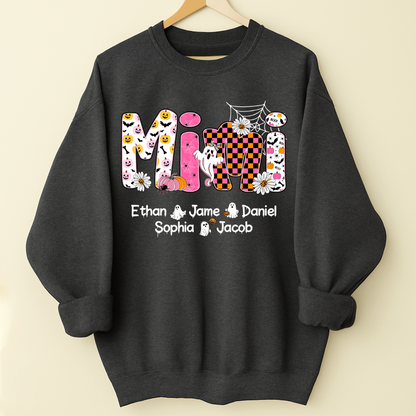 Halloween Mimi Pumpkins Boo Custom Grandma And Grandkids  Shirt
