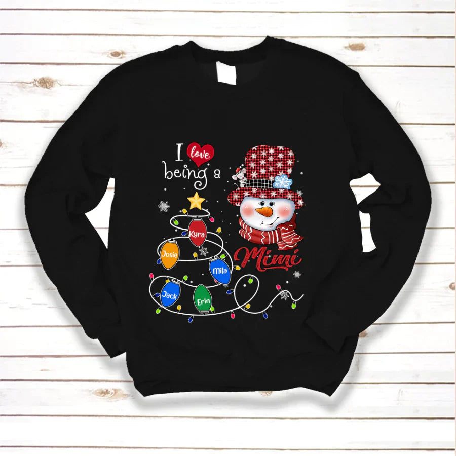 I Love Being A Mimi Snowman Christmas 2022 Sweatshirt