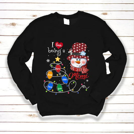I Love Being A Mimi Snowman Christmas 2022 Sweatshirt