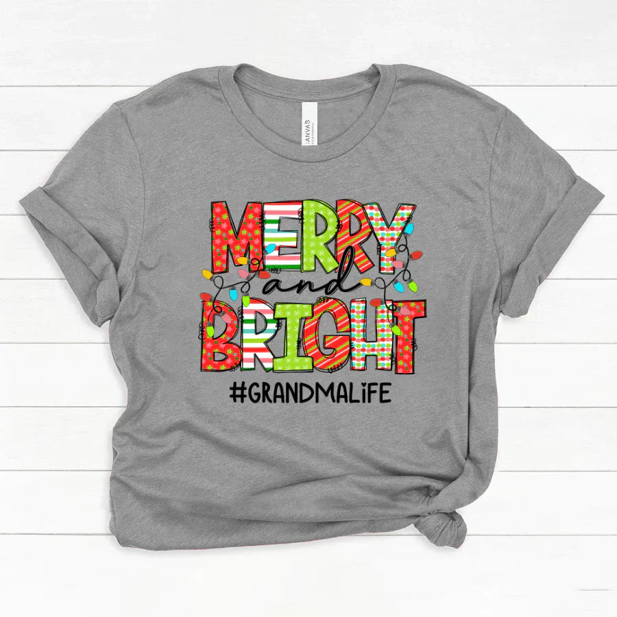 Merry And Bright Grandma Life CTH01 Classic Canvas