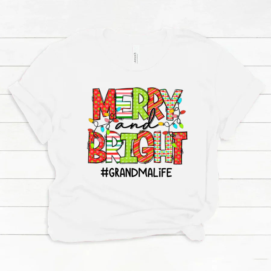 Merry And Bright Grandma Life CTH01 Classic Canvas