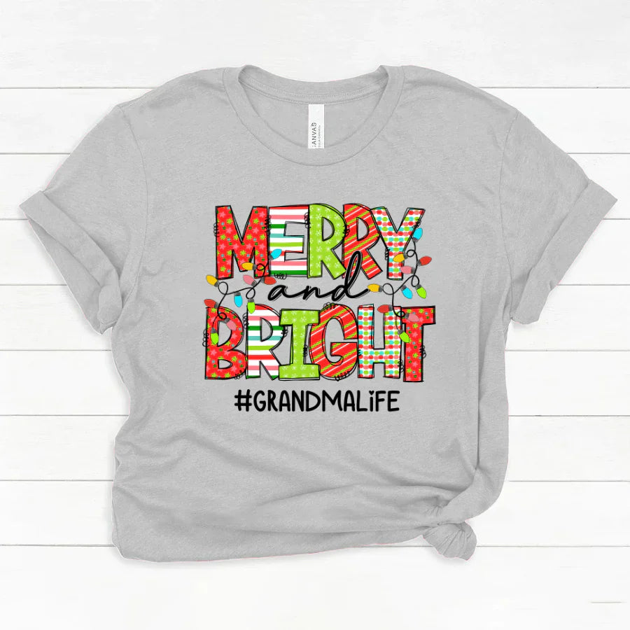 Merry And Bright Grandma Life CTH01 Classic Canvas