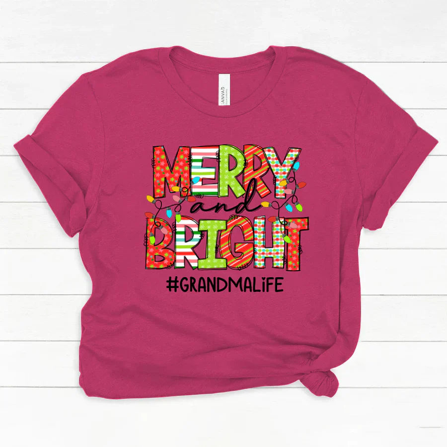 Merry And Bright Grandma Life CTH01 Classic Canvas