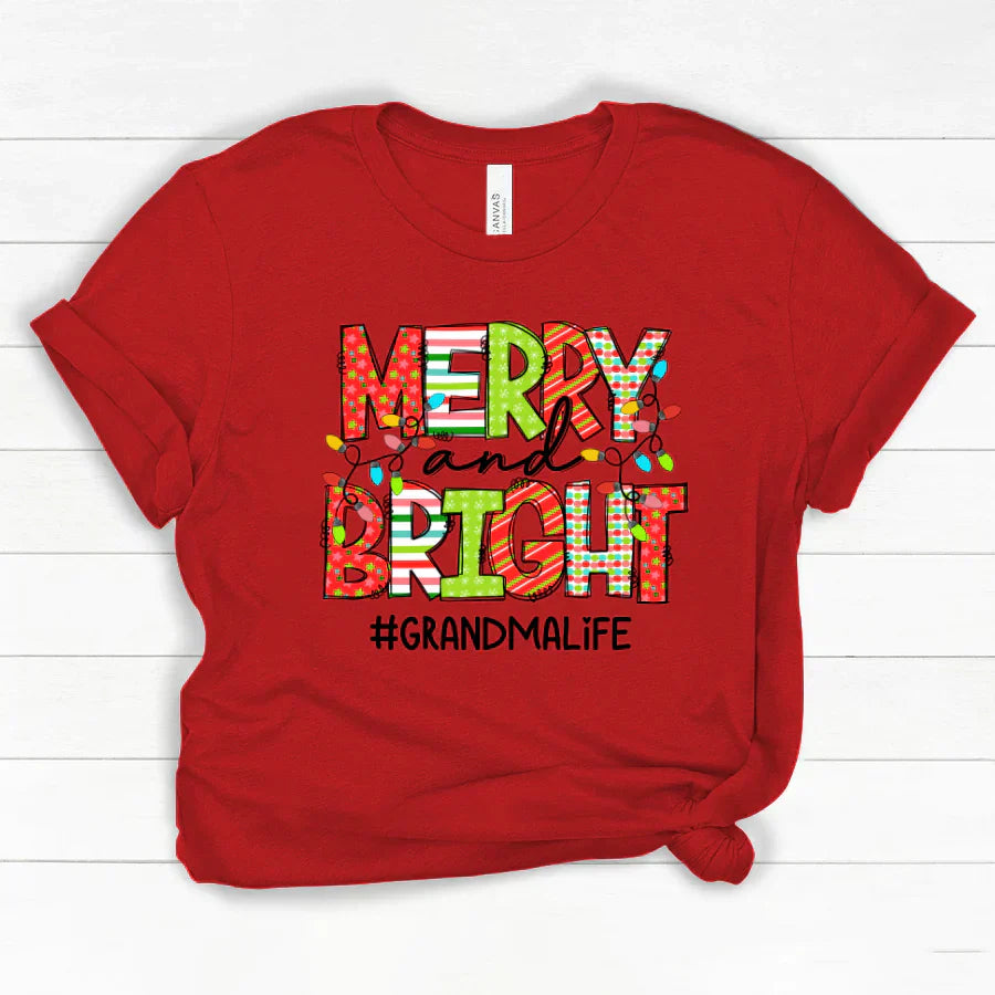 Merry And Bright Grandma Life CTH01 Classic Canvas