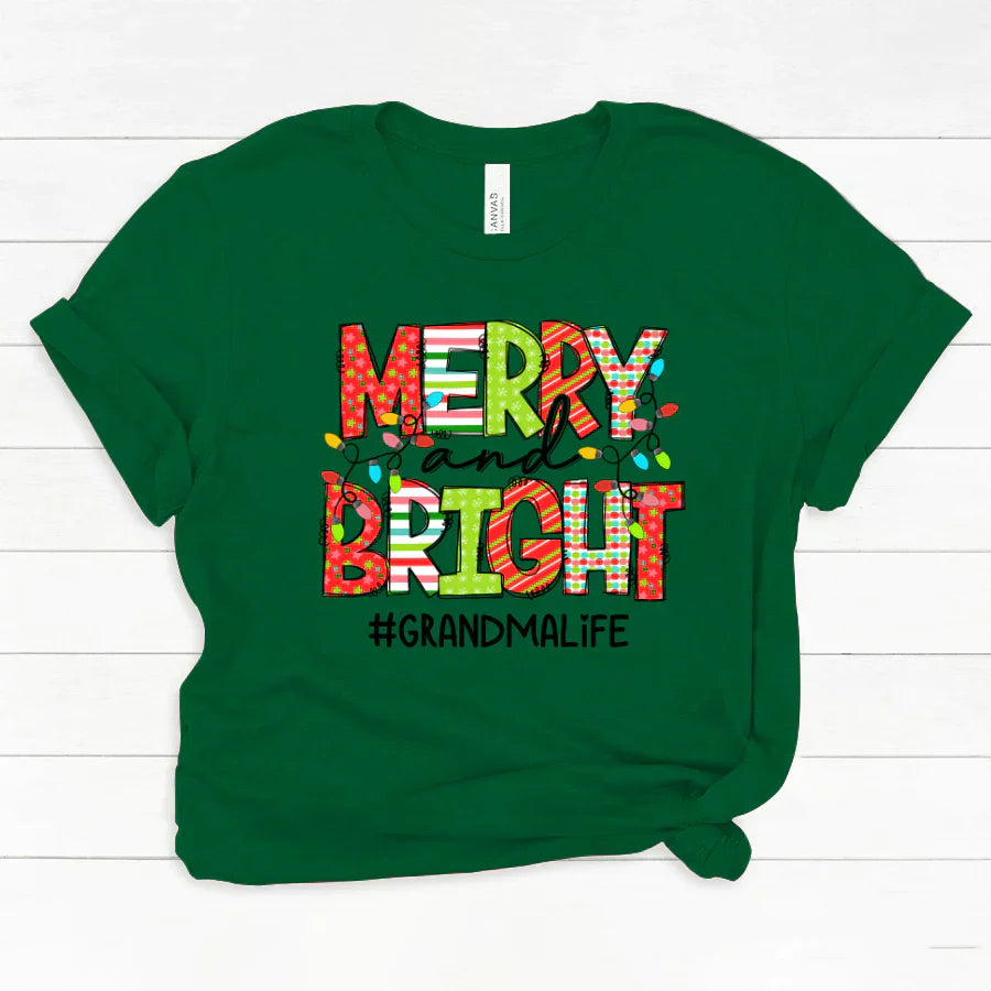 Merry And Bright Grandma Life CTH01 Classic Canvas