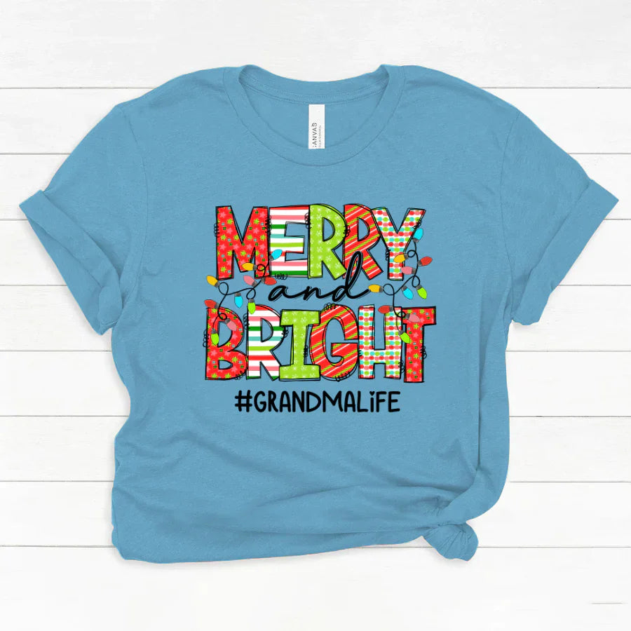 Merry And Bright Grandma Life CTH01 Classic Canvas
