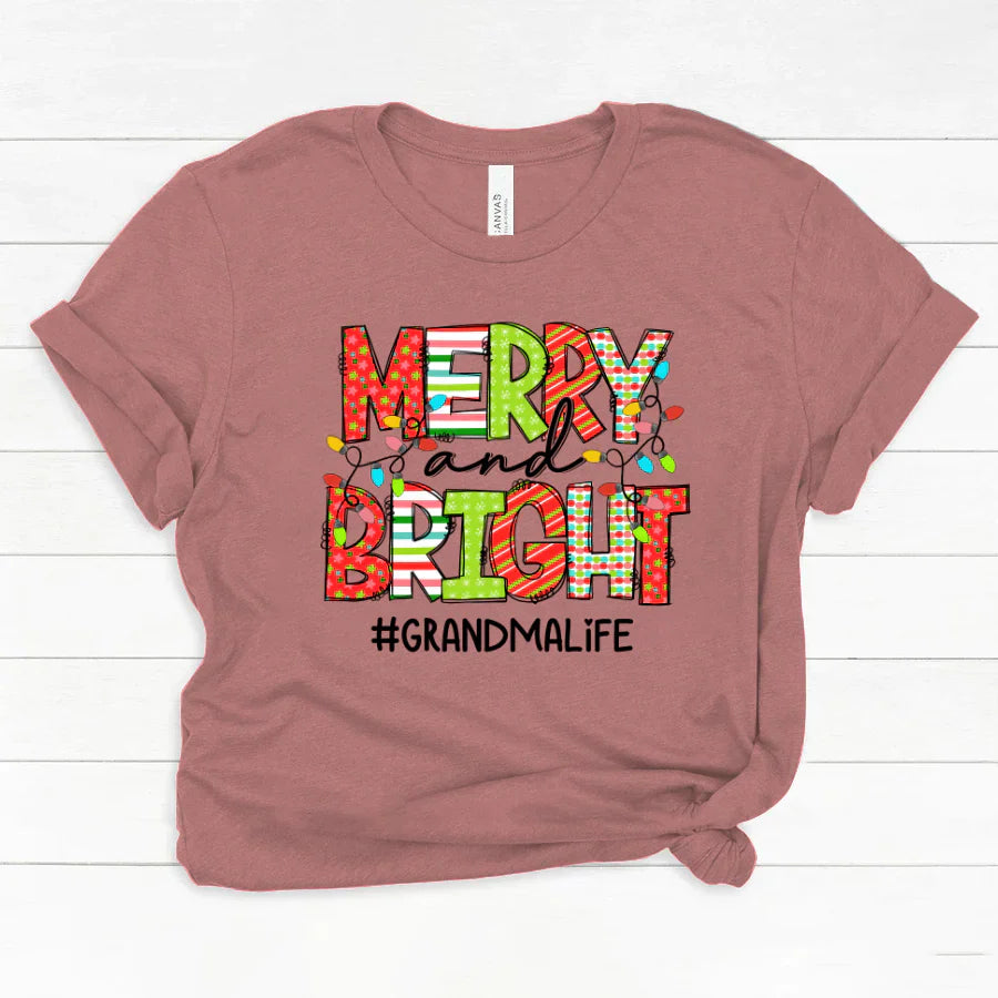 Merry And Bright Grandma Life CTH01 Classic Canvas