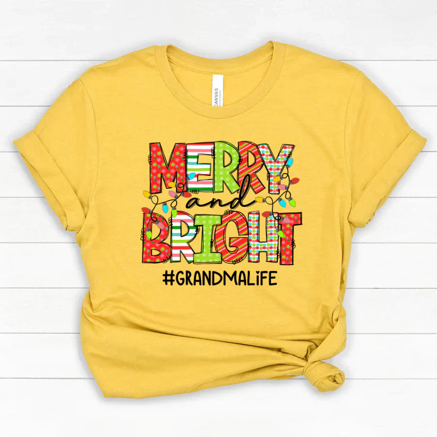 Merry And Bright Grandma Life CTH01 Classic Canvas