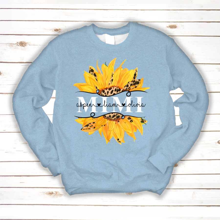 Mimi And Grandkids Sunflower Sweatshirt