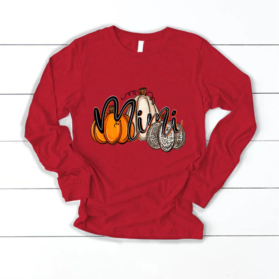 Mimi Pumpkin Leopard Autumn Longsleeve