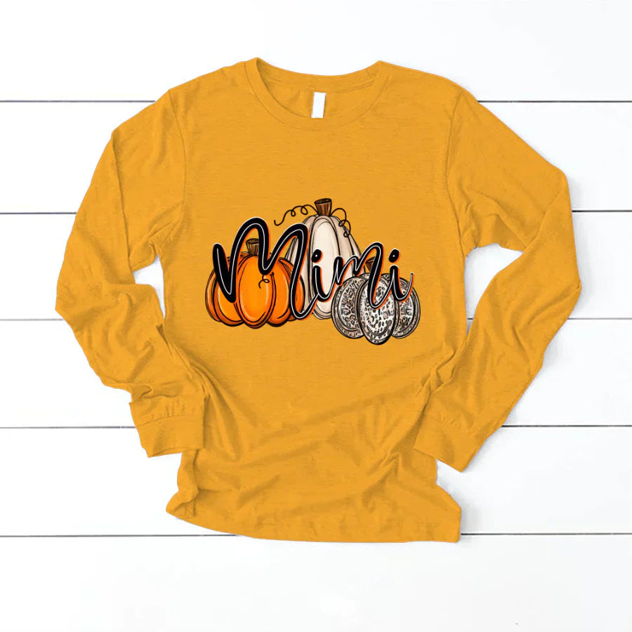 Mimi Pumpkin Leopard Autumn Longsleeve