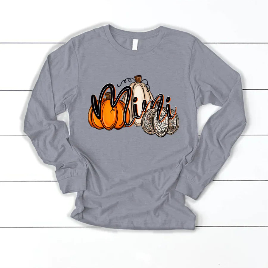 Mimi Pumpkins Leopard Autumn Longsleeve