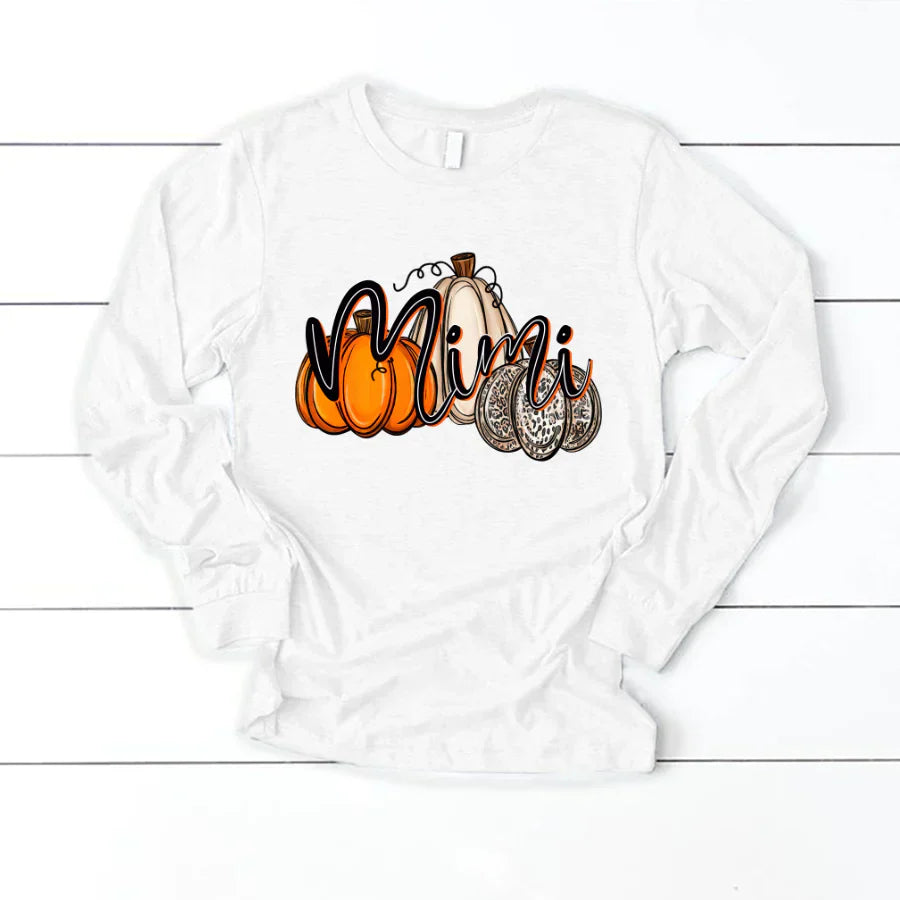 Mimi Pumpkins Leopard Autumn Longsleeve