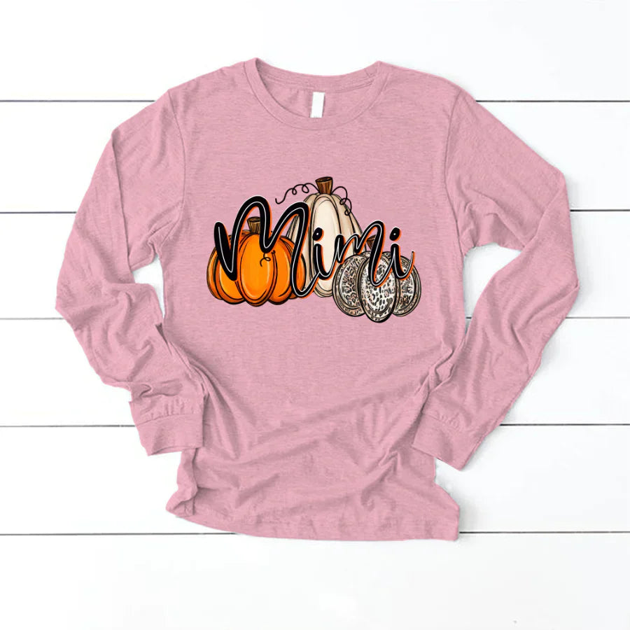 Mimi Pumpkins Leopard Autumn Longsleeve