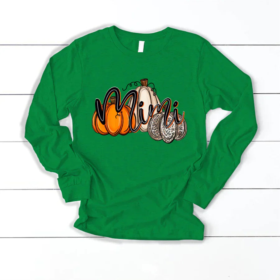 Mimi Pumpkins Leopard Autumn Longsleeve