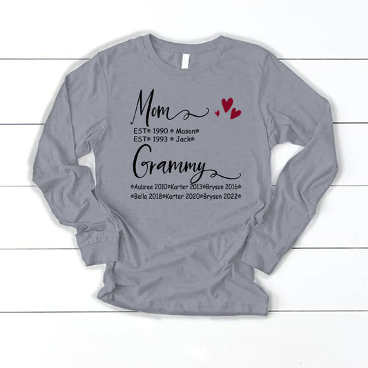 Mom And Grammy Kids Est VT22120093 Longsleeve
