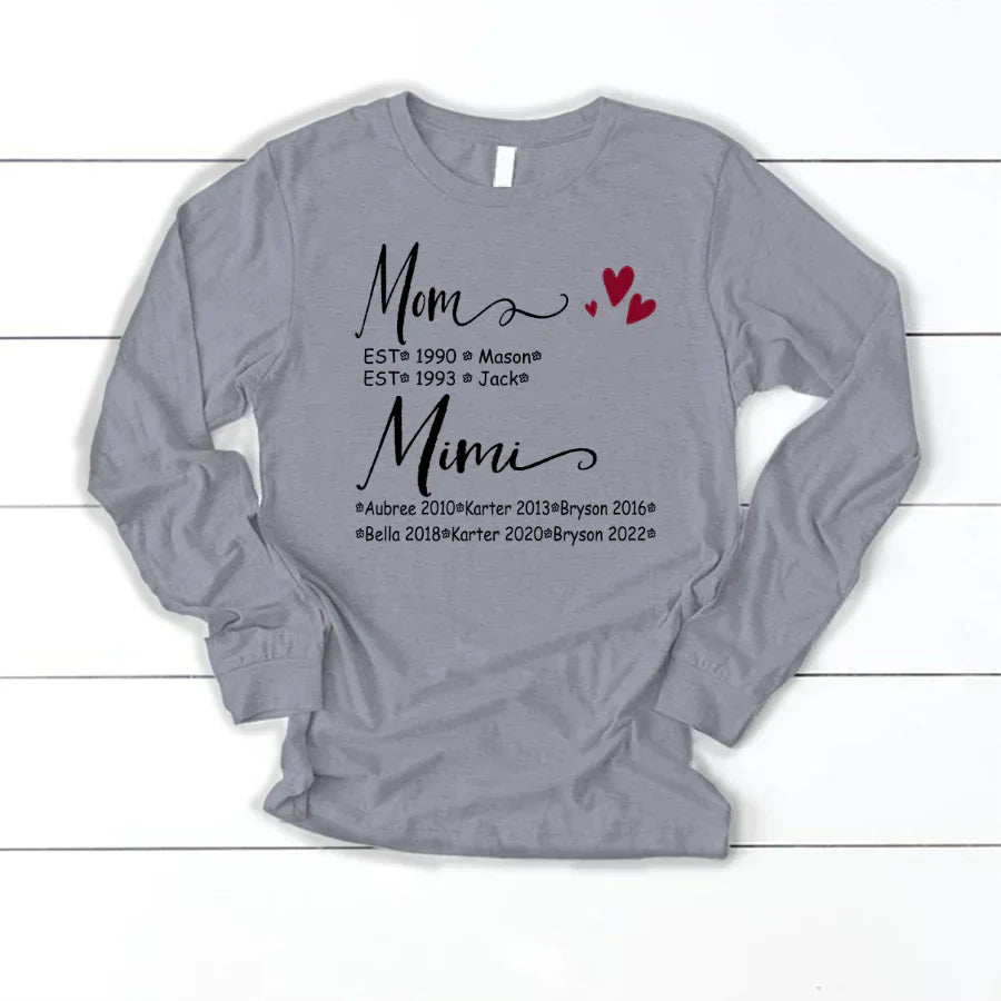 Mom And Mimi Kids Est VT22120093 Longsleeve