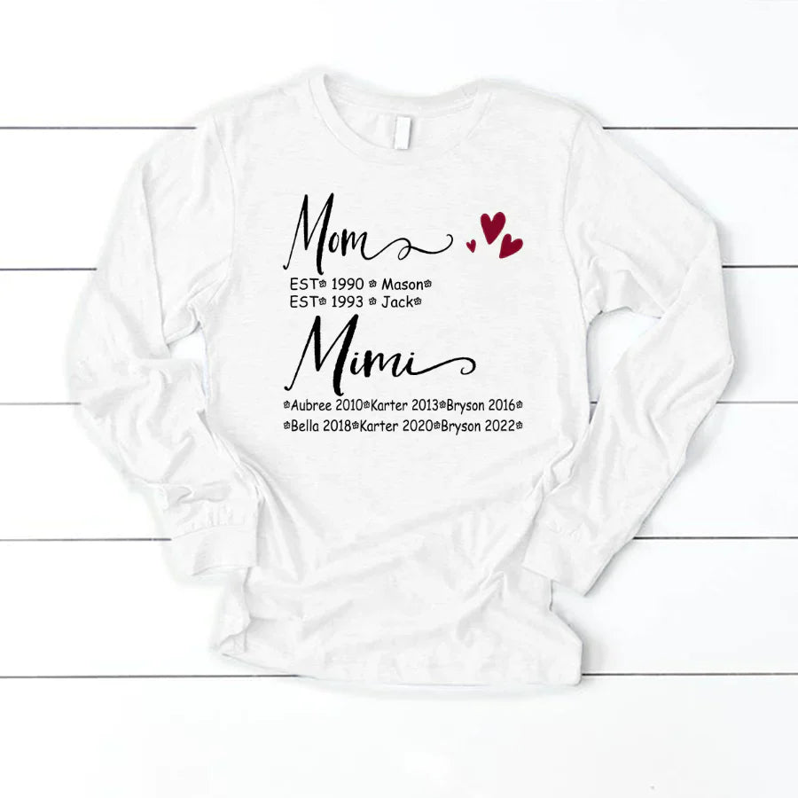 Mom And Mimi Kids Est VT22120093 Longsleeve
