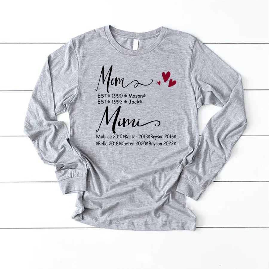 Mom And Mimi Kids Est VT22120093 Longsleeve