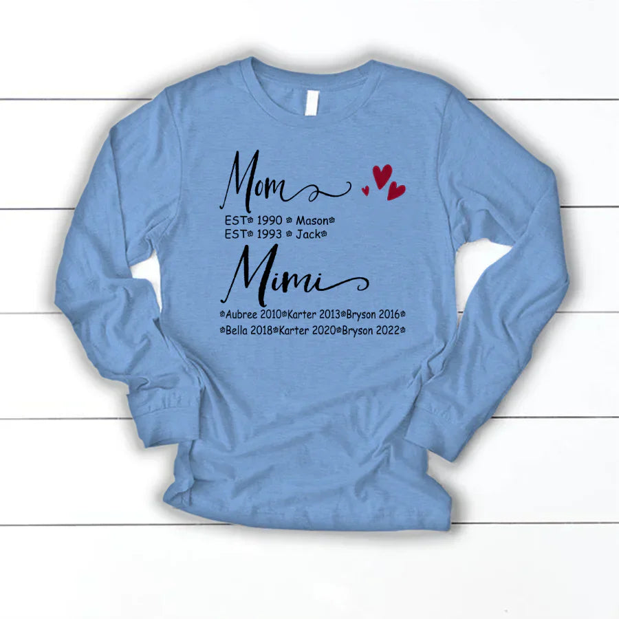 Mom And Mimi Kids Est VT22120093 Longsleeve