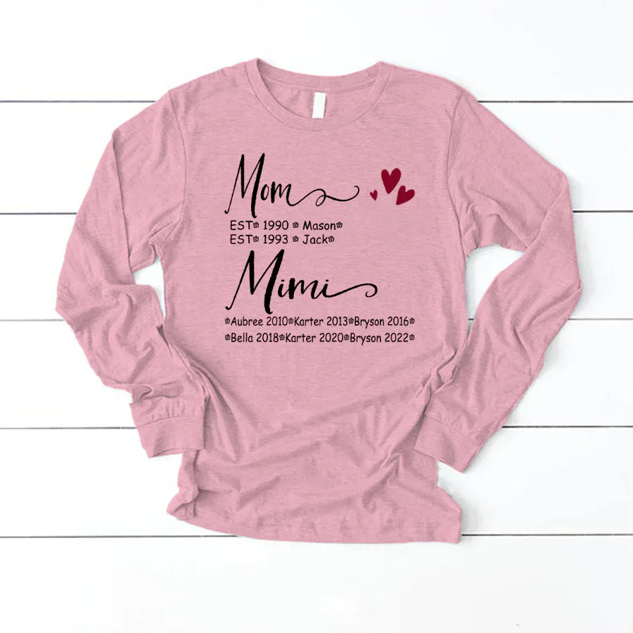 Mom And Mimi Kids Est VT22120093 Longsleeve